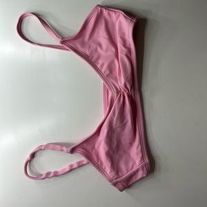 Pink bikini top
